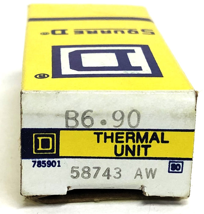 Square D AW 80 Overload Relay Thermal Unit B6.90 (58743 AW) NOS