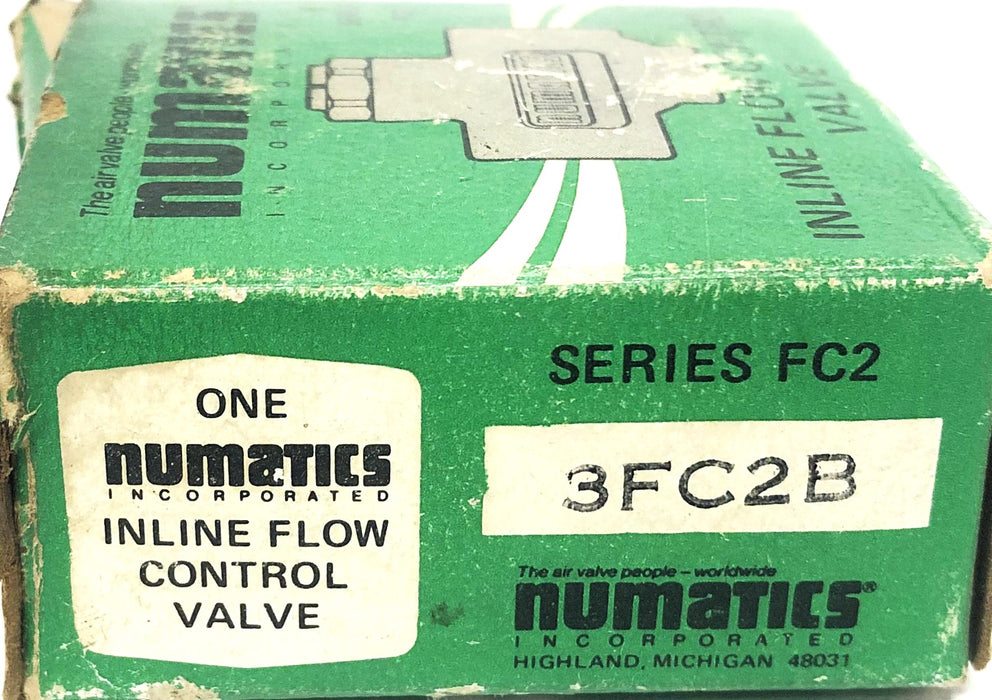 Numatics Inline Flow Control Valve 3FC2B NOS
