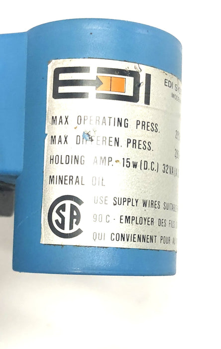 EDI Systems Solenoid Valve 110V RAC NOS