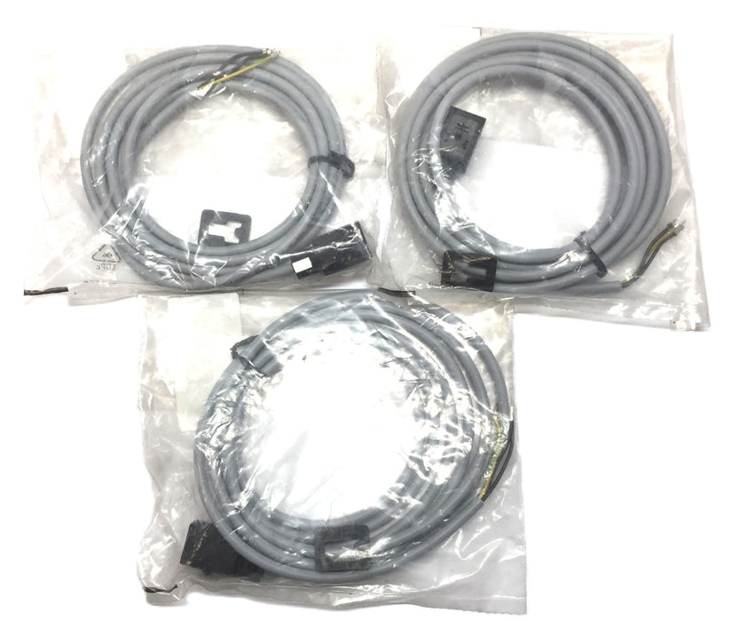 Festo Ser:NO13 Plug Socket w/Cable KMV-1-24DC-2,5-LED(30939)[Lot of 3] NOS