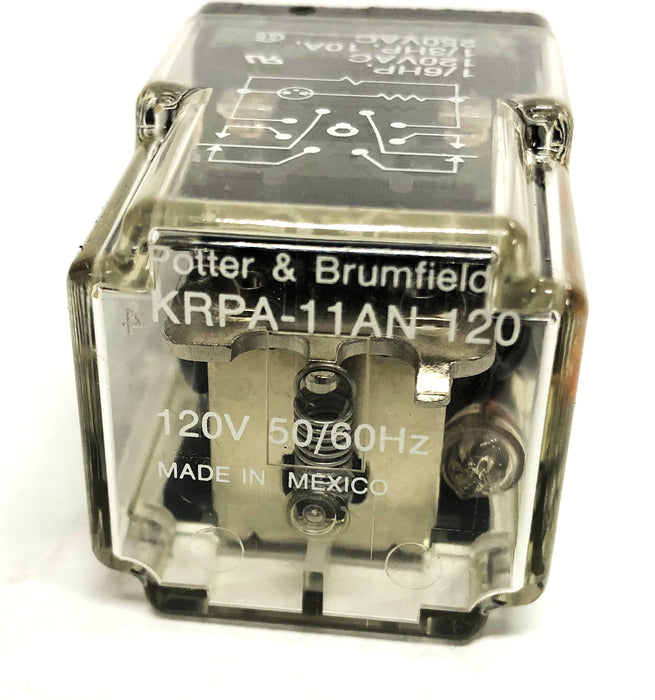 Potter & Brumfield 120V 50/60Hz KRPA-11AN-120 NOS