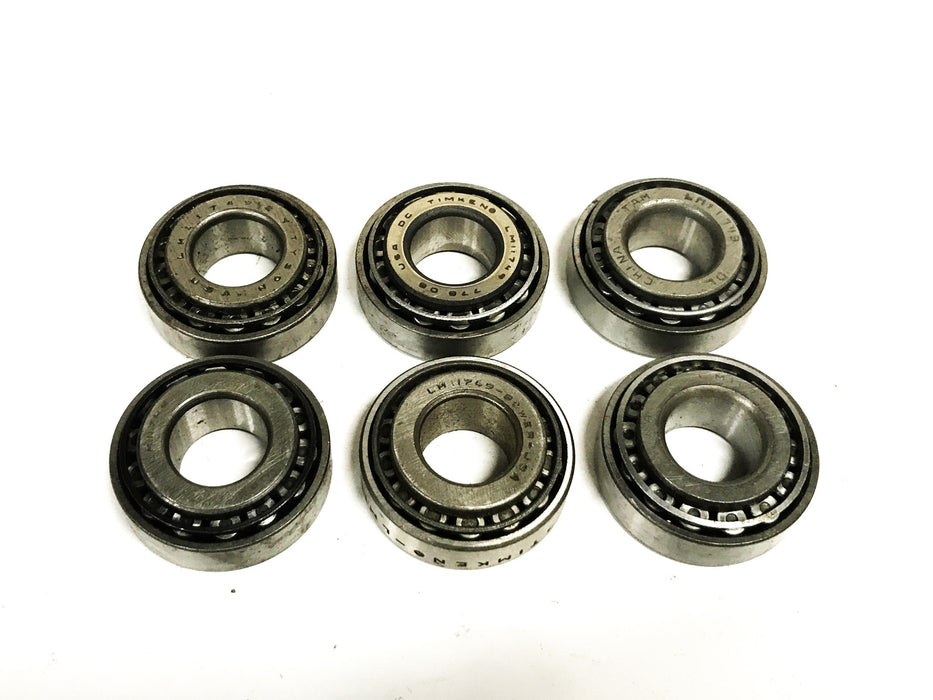 Unbranded Tapered Roller Bearing Cone and Cup LM11749/LM11710 [Lot of 6] NOS
