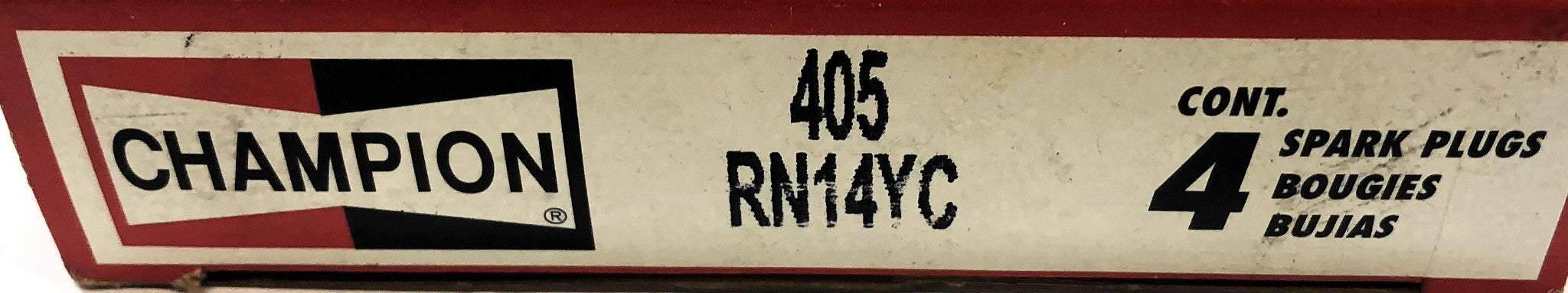 Champion Pack of (4) Copper Plus Spark Plug 405 RN14YC NOS