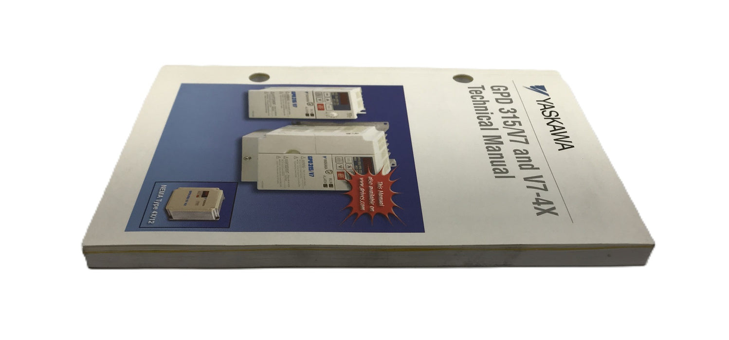 Yaskawa GPD 315/V7 & V7-4X Technical Manual USED