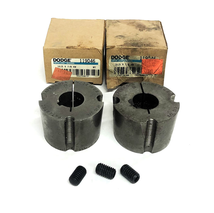Dodge Taper-Lock Split Bus Missing Set Screw 1615X7/8 KW (119046) [Lot of 2] NOS