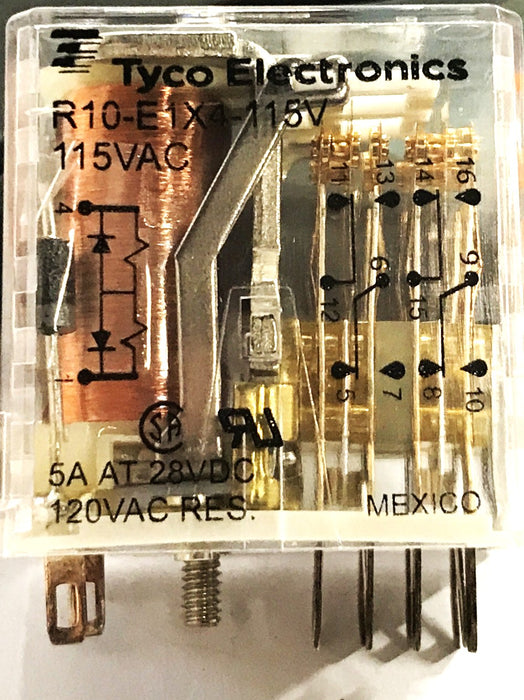 Tyco Electronics Relay R10-E1X4-115V NOS
