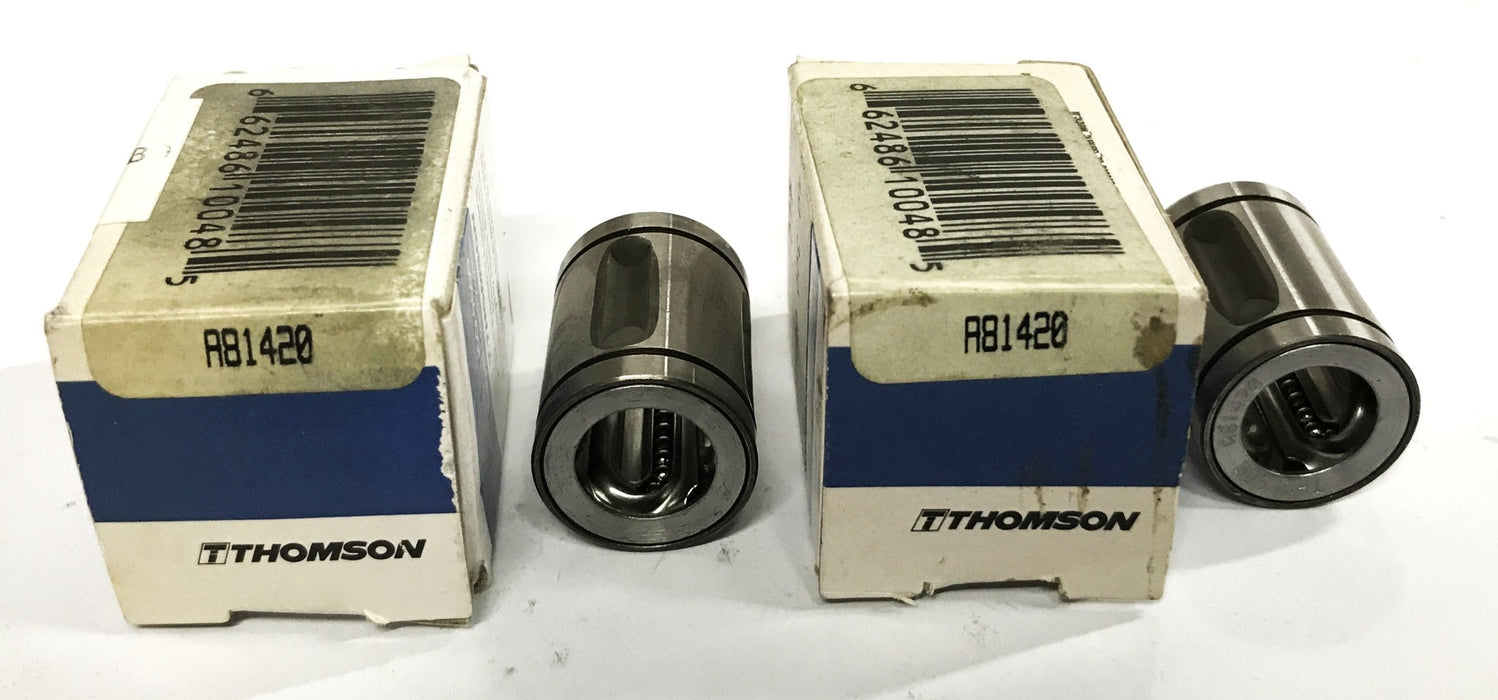 Thomson Ball Bearing Bushing A81420 [Lot of 2] NOS