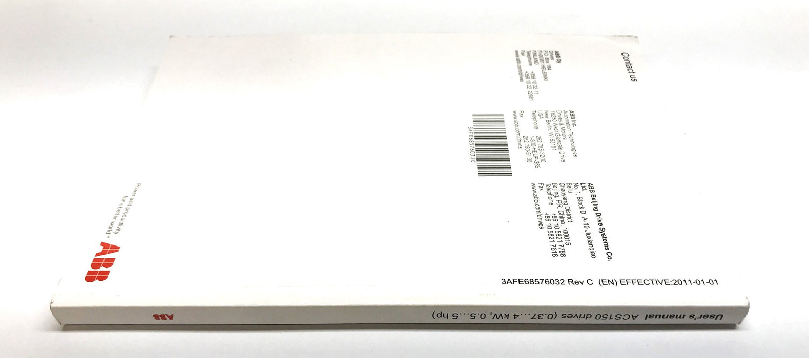ABB ACS150 Drives User's Manual USED