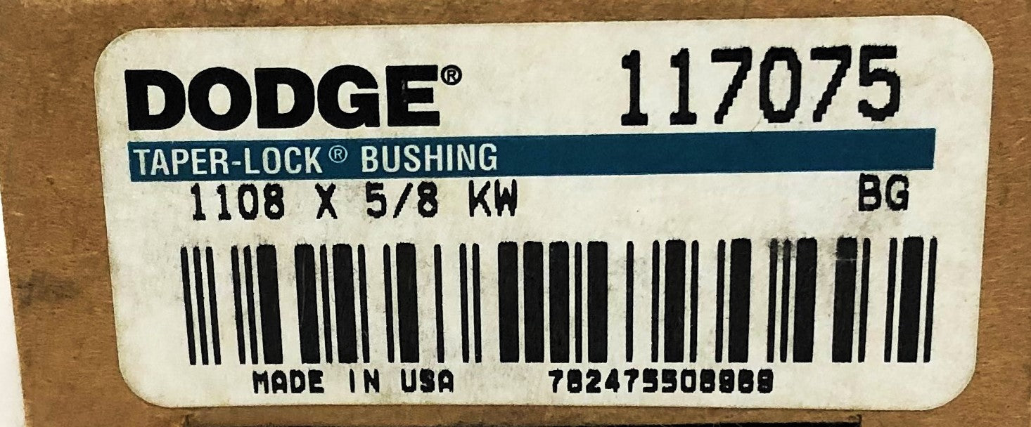 Dodge Taper-Lock Split Bushing 1008X5/8 KW (117075) [Lot of 3] NOS