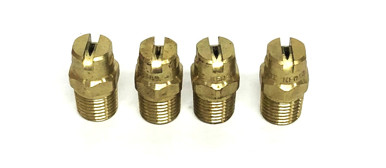 Bete 3/8 Inch Brass Standard Fan Nozzle NFO 580 [Lot of 4] NOS