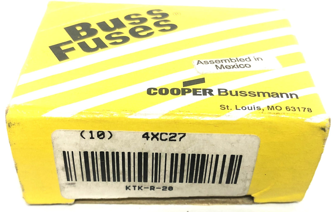 Bussmann Limitron Class CC Current Limiting Fuse KTK-R-20 (4XC27) [Lot of 8] NOS