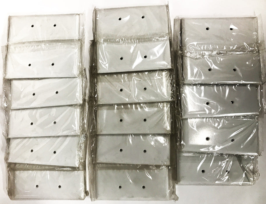 Pass & Seymour Plastic White 2-Gang Blank Wall Plate SPO23-W [Lot of 14] NOS