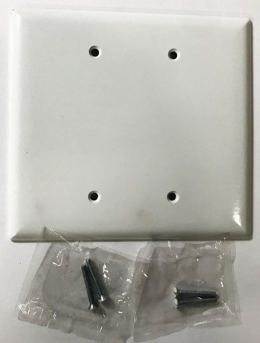 Pass & Seymour Plastic White 2-Gang Blank Wall Plate SPO23-W [Lot of 14] NOS