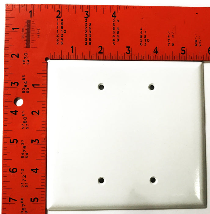 Pass & Seymour Plastic White 2-Gang Blank Wall Plate SPO23-W [Lot of 14] NOS