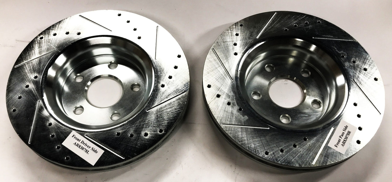 Powerstop Evolution Drilled and Slotted Rotor Set AR83078XPR NOS