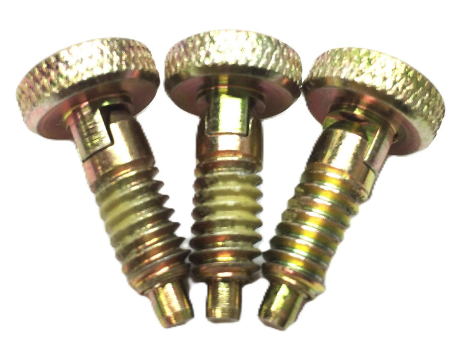 Unbranded 1/4"-20 Locking Knob Knurled Plunger Screw 150-5891 [Lot of 3] NOS