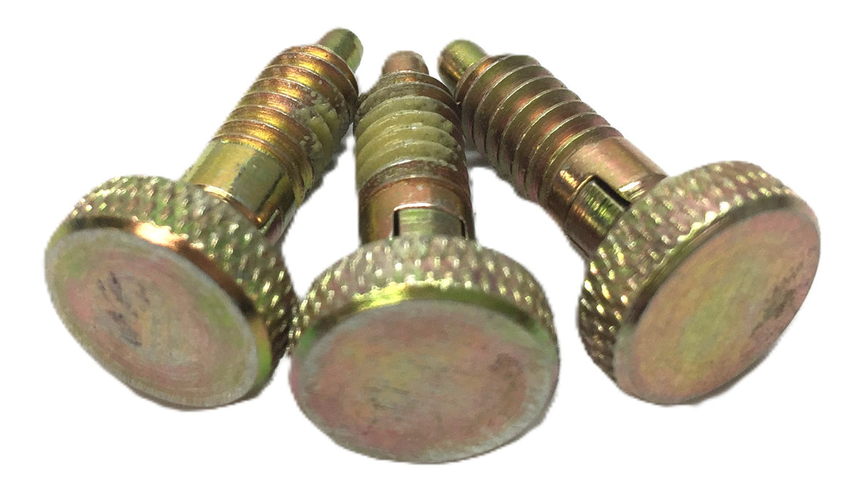 Unbranded 1/4"-20 Locking Knob Knurled Plunger Screw 150-5891 [Lot of 3] NOS