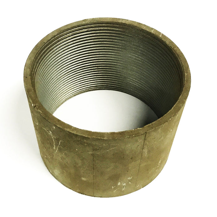 Unbranded 5 inch OD Galvanized Rigid Pipe Coupling NOS