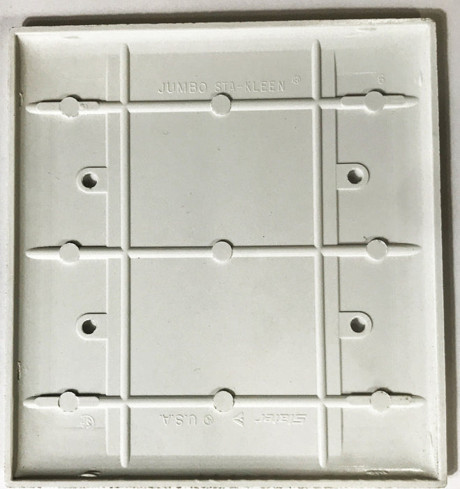 Pass & Seymour Plastic White 2-Gang Blank Wall Plate SPO23-W [Lot of 14] NOS