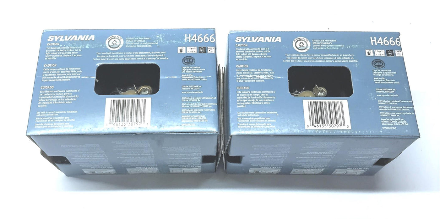 Sylvania Replacement Headlight Bulb H4666 [Lot of 2] NOS