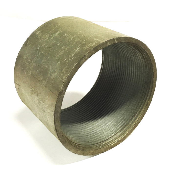 Unbranded 5 inch OD Galvanized Rigid Pipe Coupling NOS
