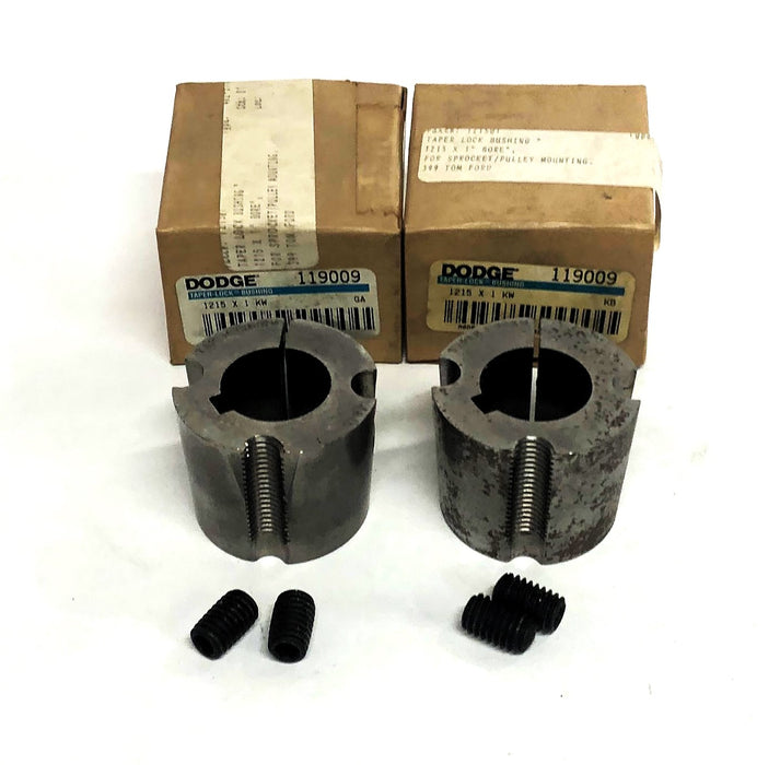 Dodge Taper-Lock Split Bushing 1215X1 KW (119009) [Lot of 2] NOS