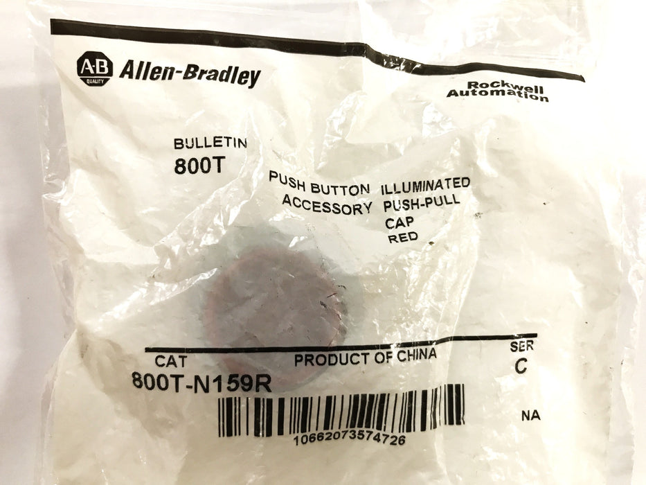 Allen-Bradley Red Cap for Pushbutton 800T-N159R [Lot of 2] NOS