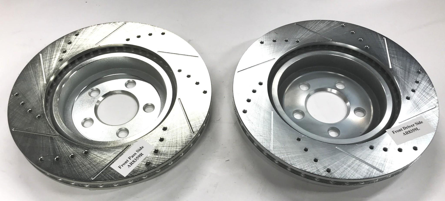 Powerstop Drilled and Slotted Front Rotor Set AP8359XPR NOS