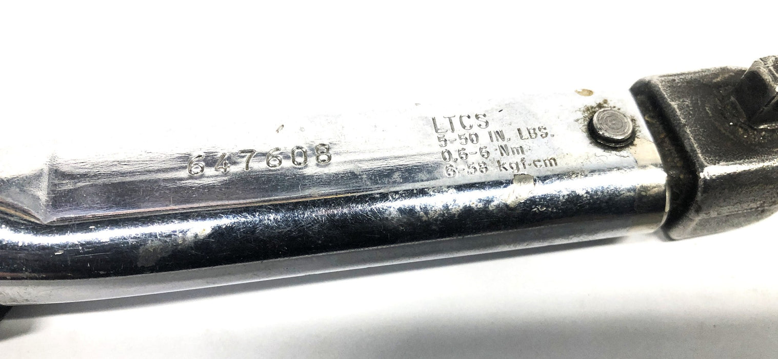 Sturtevant 1/4 Inch Drive Torque Wrench LTCS 5-50 USED