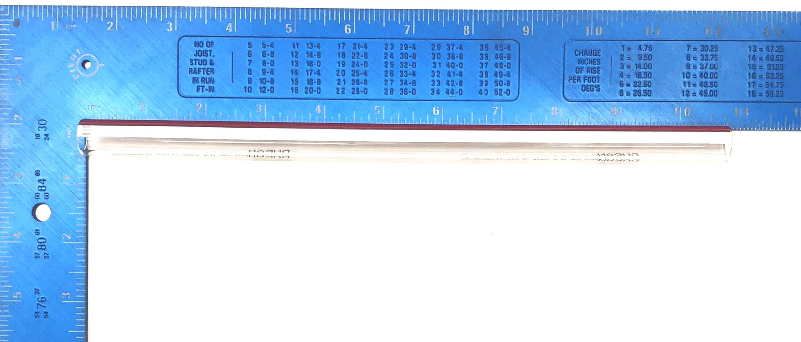 Duran Redline 10-3/4" x Approx 5/8" OD (+/- 1/32") High Pressure Gage Glass NOS