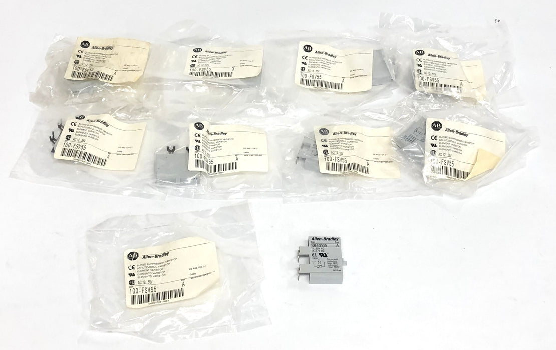 Allen-Bradley AC 12...55V Series A Surge Suppressor 100-FSV55 [Lot of 9] NOS