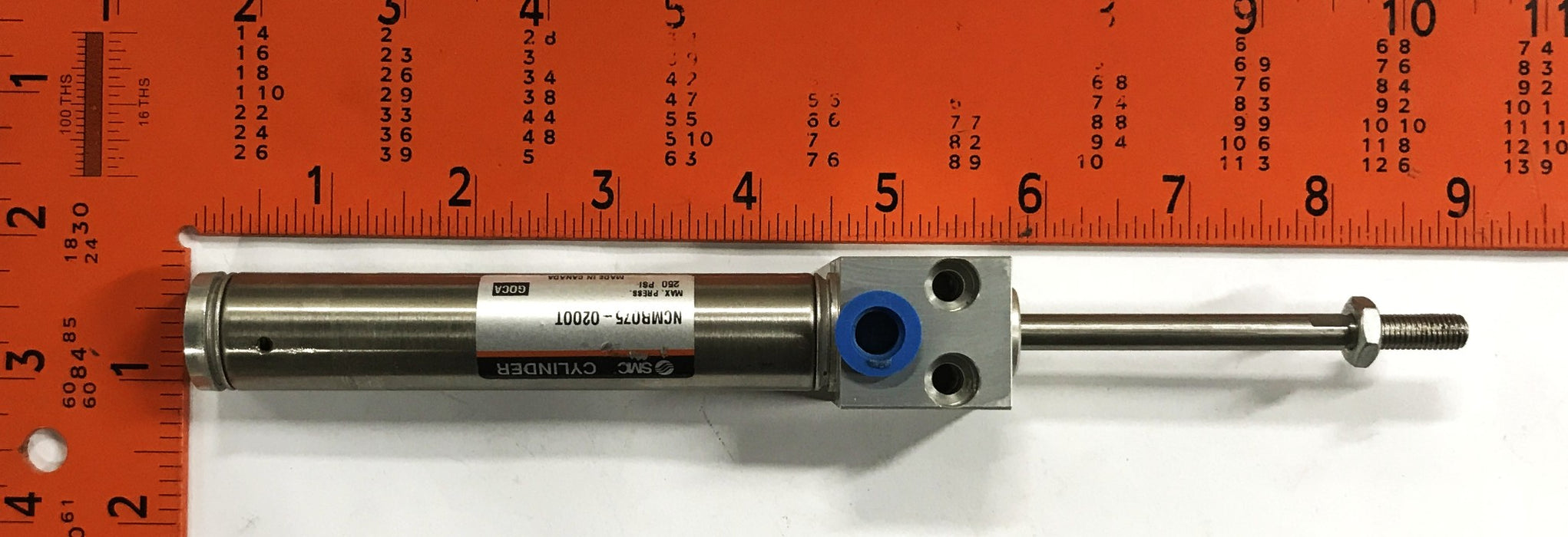 SMC Stainless Steel Pneumatic Cylinder NCMR075-0200T NOS