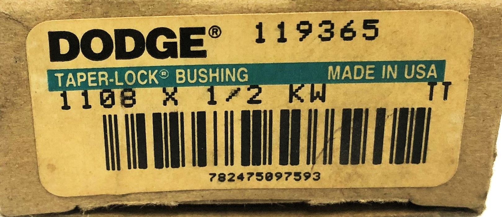 Dodge Taper-Lock Split Bushing 1108X1/2 KW (119365)  [Lot of 3] NOS
