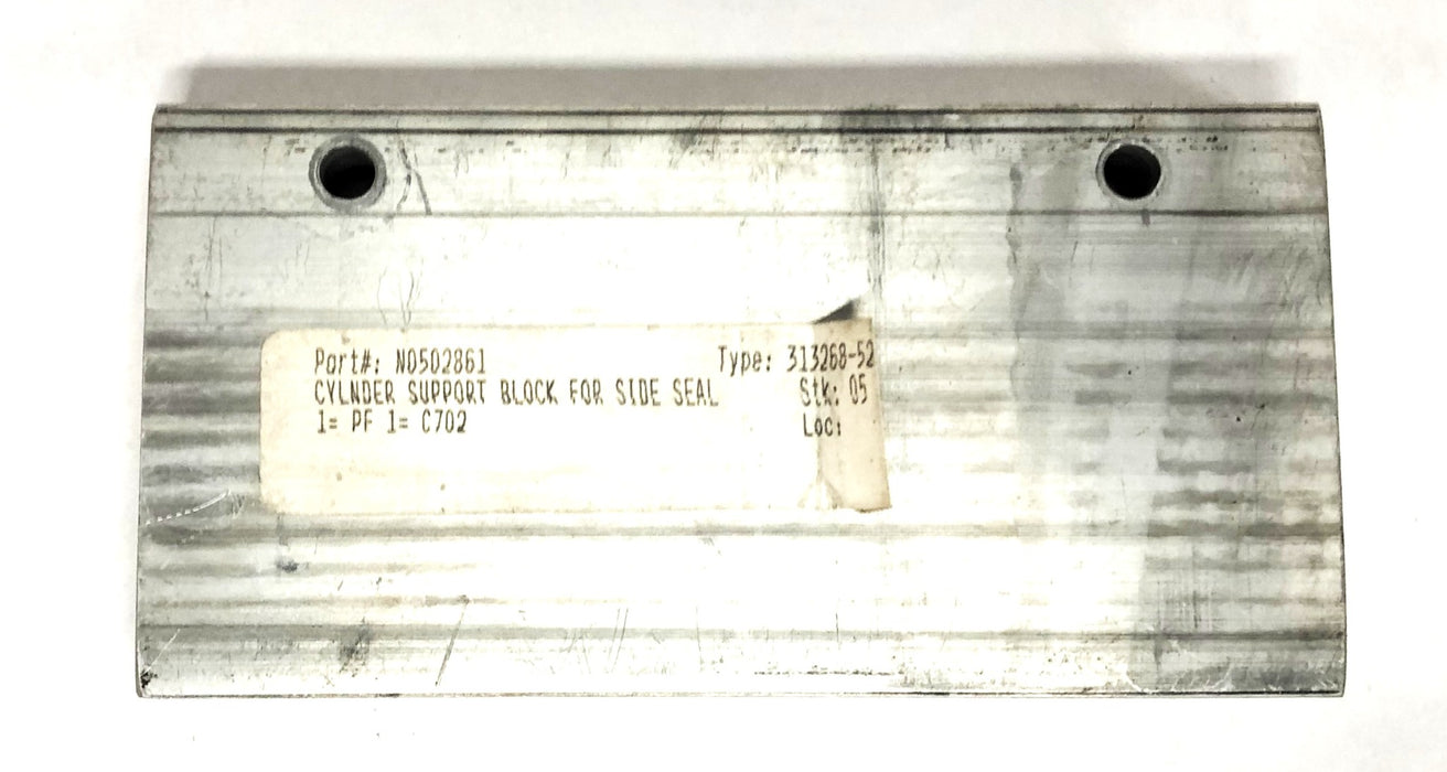 Unbranded 3x6 Inch Cylinder Support Block For Side Seal N0502861 USED