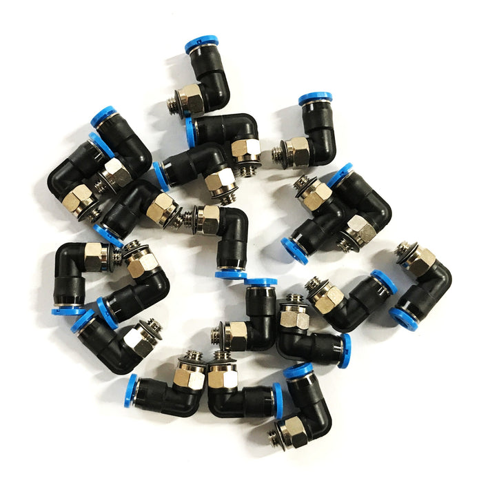 Festo Mini Push-in L-Fitting QSML-M5-4-100 [Lot of 20] NOS