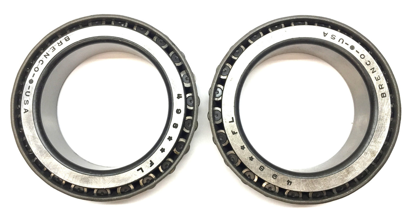 Brenco Tapered Roller Bearing Cone (No Box) 498**FL [Lot of 2] NOS