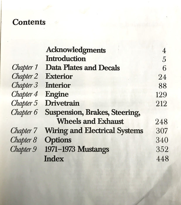 MBI Publishing Mustang 1964-1/2-1973 Restoration Guide 0760305528 USED