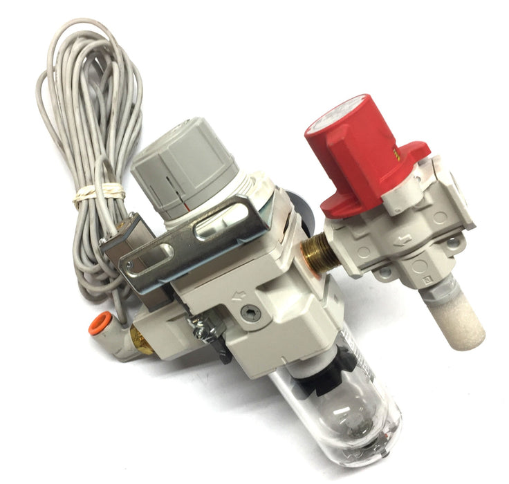 SMC Pneumatic Filter Regulator Assembly AW30-N03-Z-A (IS10E-30N03-PZ-A) USED