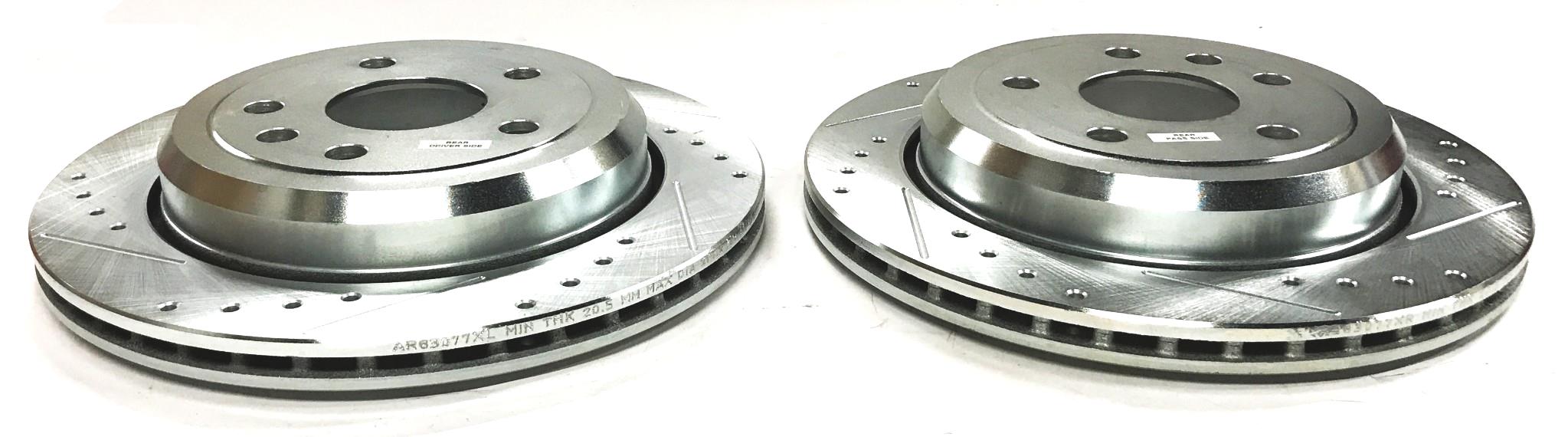 Powerstop Evolution Drilled and Slotted Rear Brake Rotor Set AR83077XPR NOS
