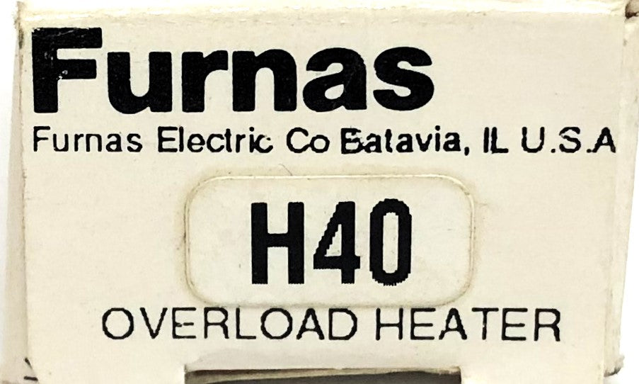 Furnas Overload Heater Element H40 NOS