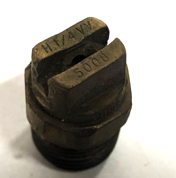 Spraying Systems Co H1/4VV Brass Standard Fan Nozzle 5008 [Lot of 4] NOS