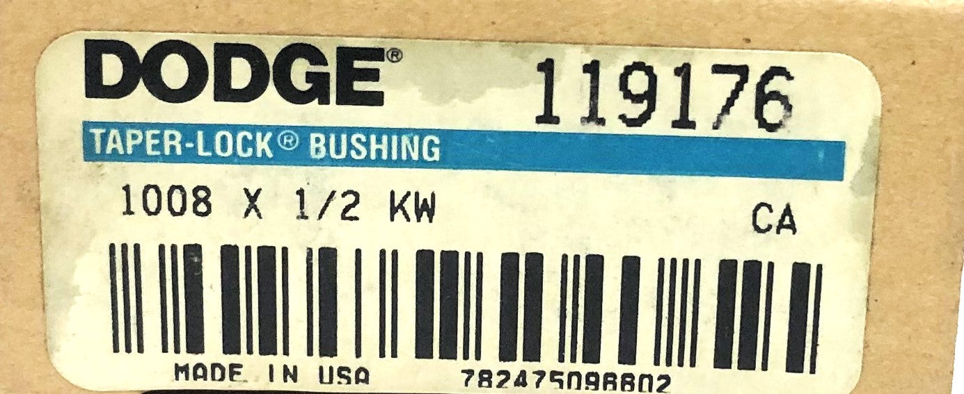 Dodge Taper-Lock Split Bushing 1008X1/2 KW (119176)  [Lot of 4] NOS