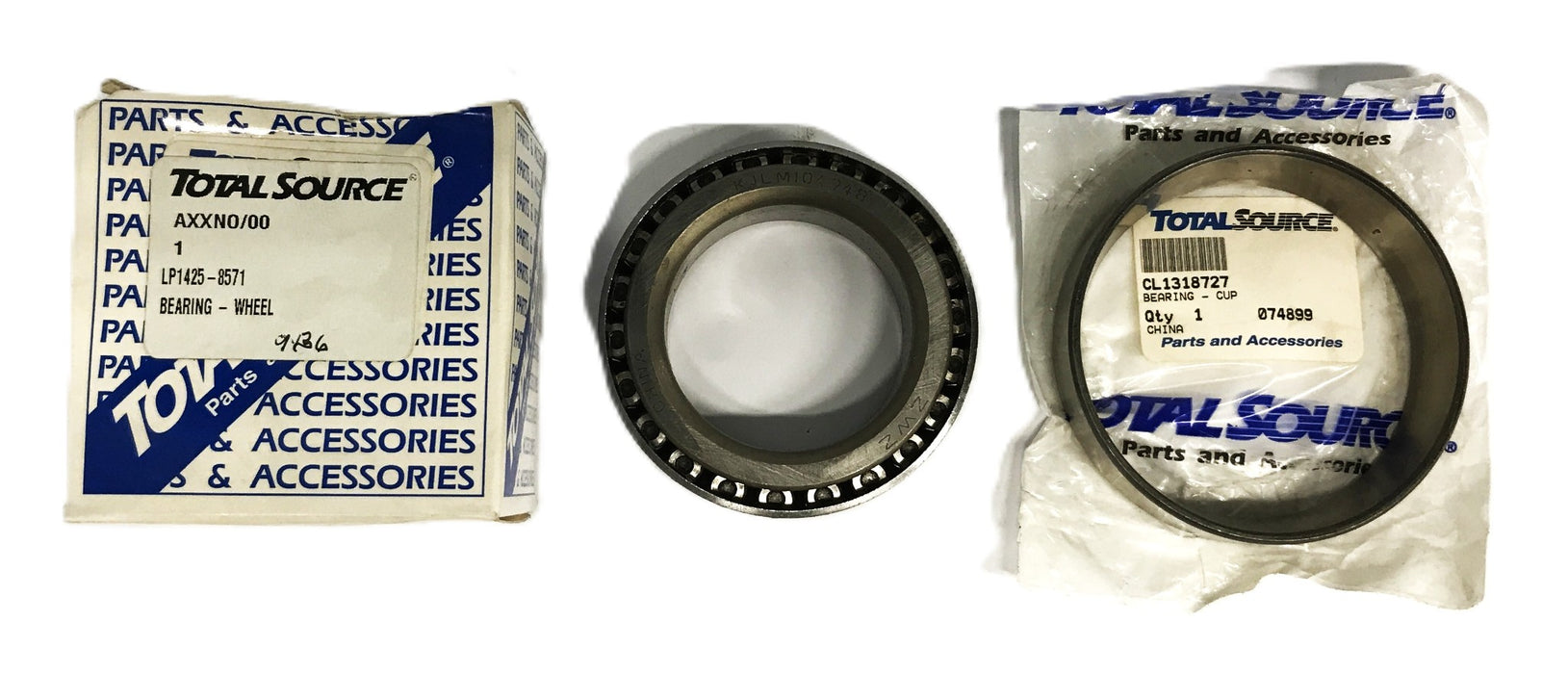 Total Source Forklift Tapered Roller Bearing Cone and Cup LP1425-8571 NOS