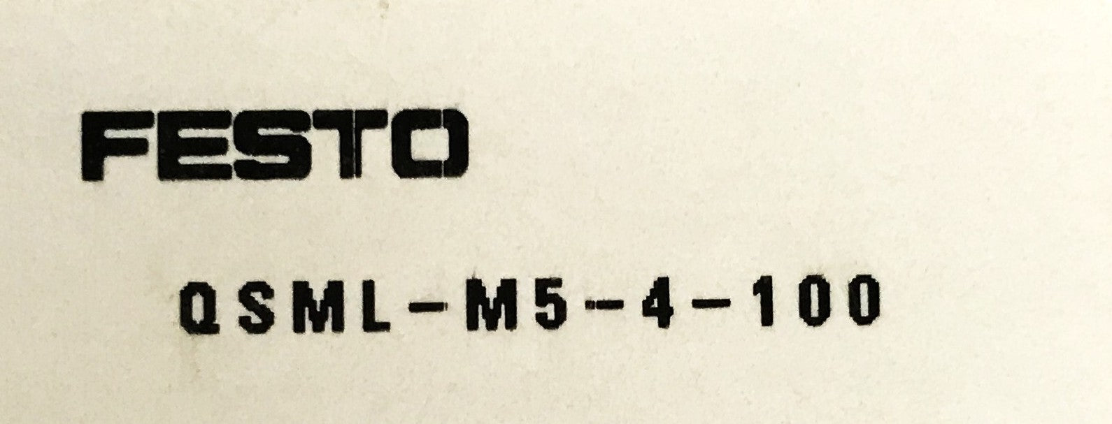 Festo Mini Push-in L-Fitting QSML-M5-4-100 [Lot of 18] NOS