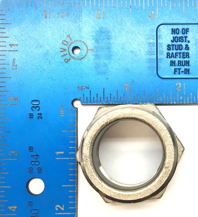 Unbranded 1-1/4" x 1" Stainless Steel Hex Bushing M8-316 (SP114) NOS