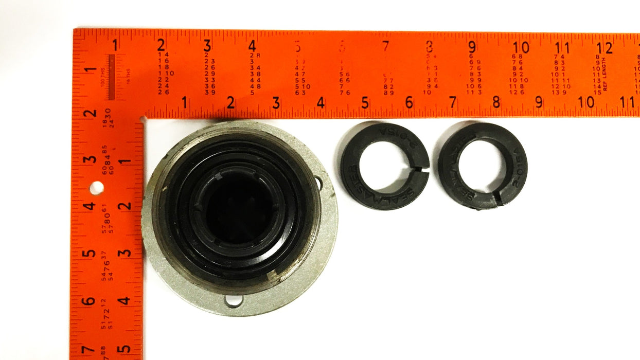 Unbranded 4 inch Round Flanged Linear Bearing with 2 Collars NOS