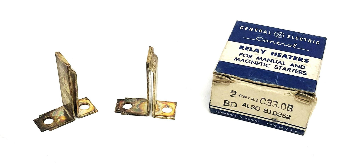 General Electric Pack Of 2 BD Relay Heater CR123C33.0B (81D262) NOS