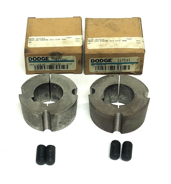 Dodge Taper-Lock Split Bushing 2012X1-3/8 KW (117091)  [Lot of 2] NOS