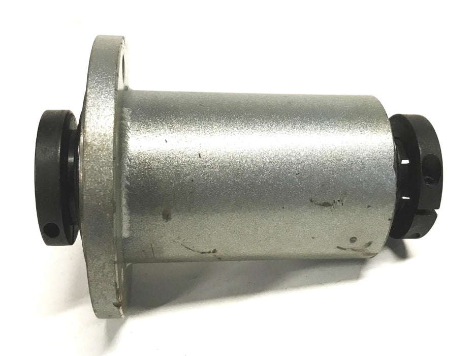 Unbranded 4 inch Round Flanged Linear Bearing with 2 Collars NOS