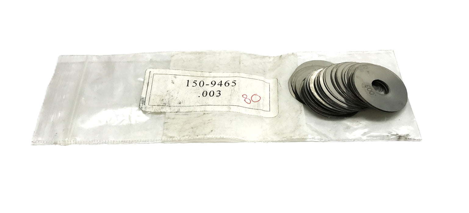Unbranded Pack of (80) .003 Thick x 3/8 ID x 1-1/16" OD Arbor Shim 150-9465 NOS